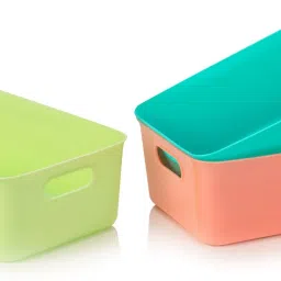 Plastic Durable Open Organizer Bins for Kitchen, Bathroom,Office & Home Storage Basket-picture-11