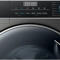 haier 9 kg Fully Automatic Front Load with In-built Heater Silver image 4