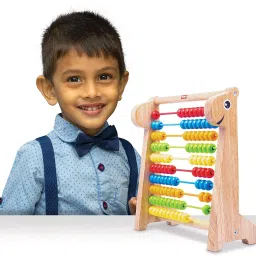 Giggles - Abacus, Multicolour Wooden Educational toy, Early Math skills-11