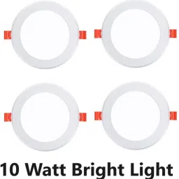 Maxa 10-Watts Round Led Panel Conceal Down Pack of 4 Ceiling Light Ceiling Lamp-16