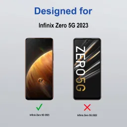 Zapcase Edge To Edge Tempered Glass for Infinix Zero 5G 2023 image 2
