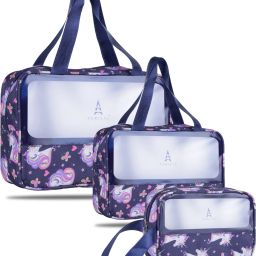 Women Multicolor, Pink Cosmetic Bag-image-1