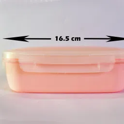 Plain Plastic Lunch Box (set of 4) For Multiple Uses Containers Lunch Box Pink 4 Containers Lunch Box image 4