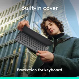 Logitech Keys-To-Go 2 Bluetooth Handheld Multi-device Keyboard Compatible with Desktop, Laptop, Mac image 3