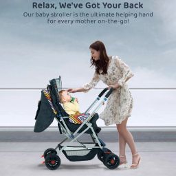 staranddaisy Reversible Baby Stroller and Pram with Mosquito Net and Wheel Breaks Stroller image 4