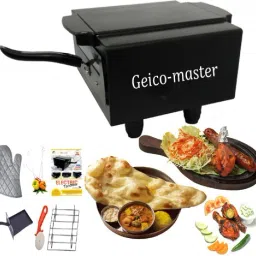 Mini Combo grill Electric Tandoor GECO-01 With non stick tery (Black) Electric Tandoor-image-29