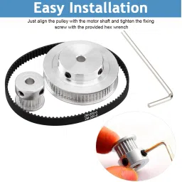 serplex Synchronous Wheel For 3D Printer Timing Pulley Printer Timing Gear for 3D Print Fitting Connector image 2
