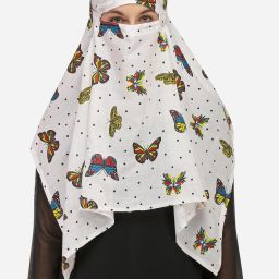 Printed Pure Cotton Women White Scarf-image-79