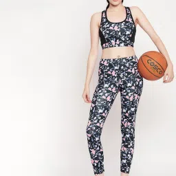 Floral Print Women Multicolor Tights-image-12