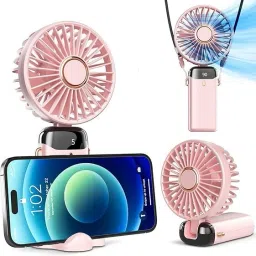 DIGITRENDS Powerful Hand Fan 1800 mah 5 Speed Fan for Indoor,Outdoor Mini fan with display Mini fan with display Rechargeable Fan-21