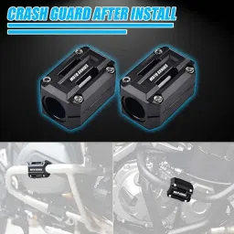 moto genius Motorcycle Crash Guard Slider lightweight Plastic Protector For Crash Guard 2QTY image 5