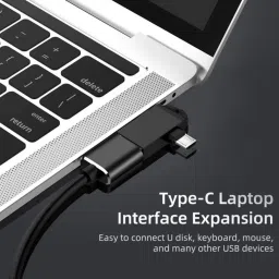 Tech-X Micro USB, USB, USB Type C OTG Adapter image 3