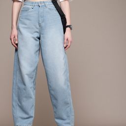 roadster Women Relaxed Fit High Rise Blue Jeans-picture-18