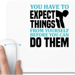 UDNAG White Mousepad 'Swimming | You have to' for Computer / PC / Laptop [230 x 200 x 5mm] Non Slip Base Mousepad-image-18