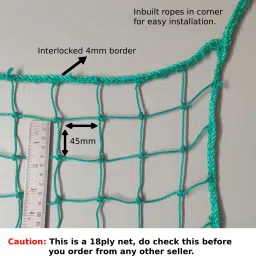 netylon Cricket Practice Net 10x30 Ft | Strong HDPE Net for Home Ground Training Use Cricket Net image 3