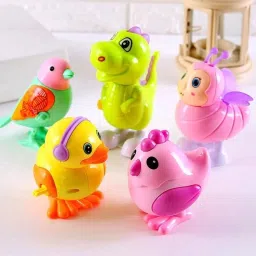3 Pcs Jumping Bird Wind Up Key Operated Colorful Bird Toys for Toddlers & Kids Rattle-31