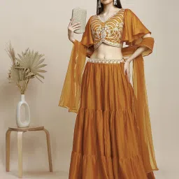 Embroidered Stitched Lehenga Choli-image-37
