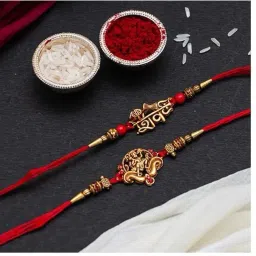 Religious RAKHI377 Assorted Rakhi, Greeting Card Set-16