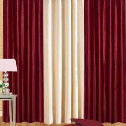 152 cm (5 ft) Polyester Semi Transparent Window Curtain (Pack Of 3)-image-65