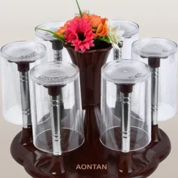 Stylish Glass Stand and Cutlery Glass Stand Made Virgin Plastic Plastic Glass Holder-image-98