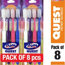 Quest Offer Pack of 8 Pcs (Medium) Medium Toothbrush-17