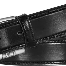 Men Evening, Party, Formal, Casual Black Artificial Leather Belt-image-75