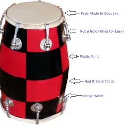 Baby dholak 1405 Nut & Bolts Dholak-16