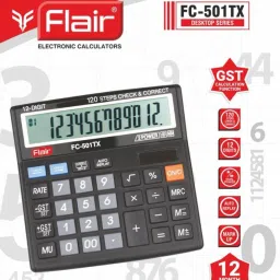 501TX Flair FC-501TX Desktop Series GST Calculator BasicCalculator image 2