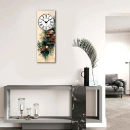 olive tree Castel 8 Inches Stylish Wooden Clock-picture-15