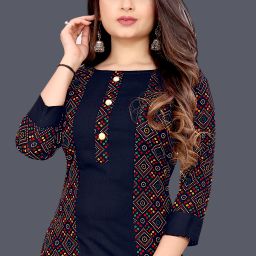 Women Embellished Cotton Blend Straight Kurta-image-5