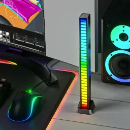RHONNIUM Upgraded 32 Bit Colorful Sound Pickup Ambient Lights with App Control Smart Sensor Light image 5