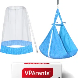 Infant baby Swing cradle with Mosquito net and spring-27