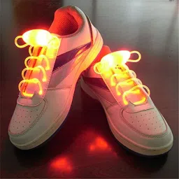 greyfab ™ LED Sport Shoe Laces Glow Stick Flashing Neon Luminous (Red Light) Shoe Lace Shoe Lace-image-18