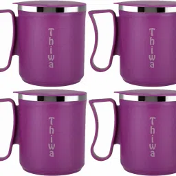 Double Wall Stainless Steel Tea Coffee Solid Morning use coffee mug with lid Plastic, Stainless Steel Coffee Mug-image-27