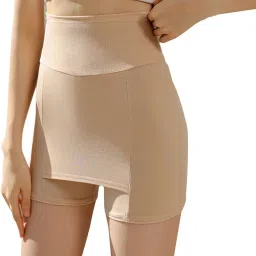 Self Design Women Beige Regular Shorts-36