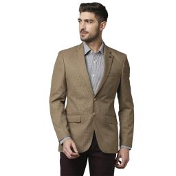Men Checkered Single Breasted Formal Blazer-image-30