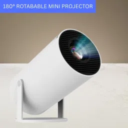 Guggu Protable Projector for Home 4K Support With Built-in App Netflix/YouTubeU300 (4500 lm / 1 Speaker / Wireless / Remote Controller) Portable Projector-1
