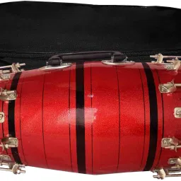 Beautiful red 28 nut & bolt baby dholak Nut & Bolts Dholak-image-52