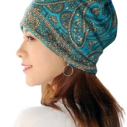 Woven, Self Design, Printed Skull Cap-image-13