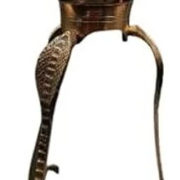 Brass Made ShivJi Ki Jaleri Stand for Jalabhishek,Tripai Lota set 5 inch Decorative Showpiece - 12 cm-image-97