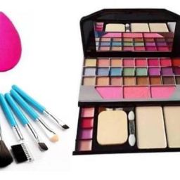 6155 kit with ultimate color full pack of 5 brush set and 1 beauty blender puff-23
