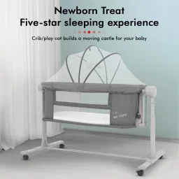 staranddaisy Portable Baby Crib Cradle with Height Adjustments, Detachable and Mosquito Net image 2