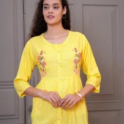 Casual Regular Sleeves Solid Women Yellow Top-image-2