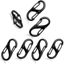 7 Pcs S Biner Zipper Clips Anti Theft,Zipper Locks for Backpacks Clip Locking Carabiner-picture-23