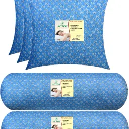 3 Cushion 2 Microfibre Floral Bolster Pack of 5-picture-4