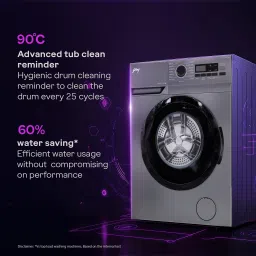 godrej 6 kg 5 Star, AI Tech, Steam Wash Fully Automatic Front Load with In-built Heater Grey image 3
