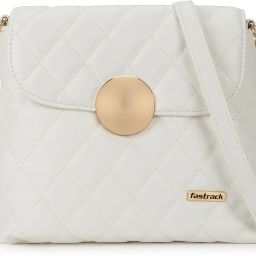 White Women Sling Bag Quilted-image-114