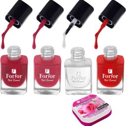 Perfect Stay Trendy Safe & Fast Dry ,Nail Art ,Glossy Finish Nail Polish Combo-image-81