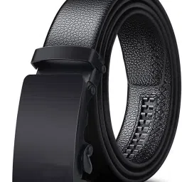 Men Black Artificial Leather, Texas Leatherite Belt-image-18