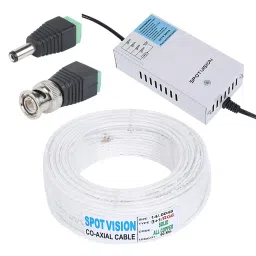 CP PLUS CP-PLUES 4CHDVR CP-UVR-0401E1-V4 01PCS BULLETCAMERA CP-TA10L2-0360 04PCS 90METARCABLE 1TB HDD COMBO KIT Security Camera image 5
